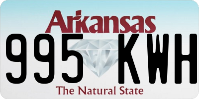 AR license plate 995KWH
