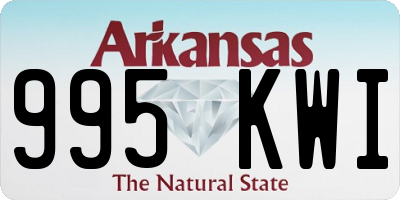 AR license plate 995KWI