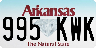 AR license plate 995KWK