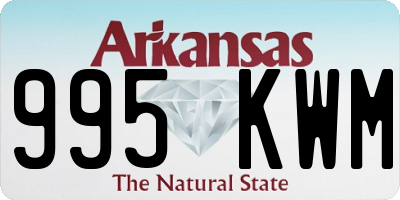 AR license plate 995KWM