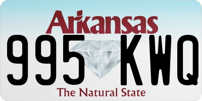 AR license plate 995KWQ