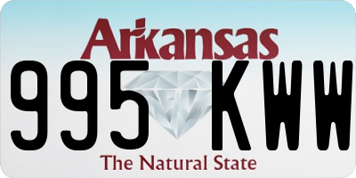 AR license plate 995KWW