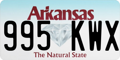 AR license plate 995KWX