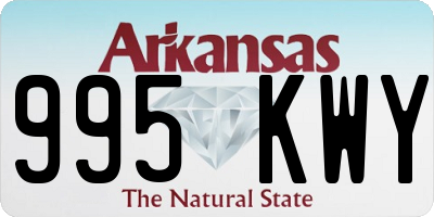 AR license plate 995KWY