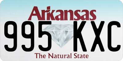 AR license plate 995KXC