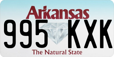 AR license plate 995KXK