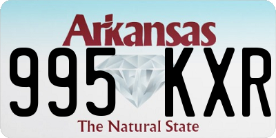 AR license plate 995KXR