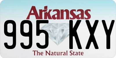 AR license plate 995KXY