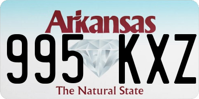 AR license plate 995KXZ