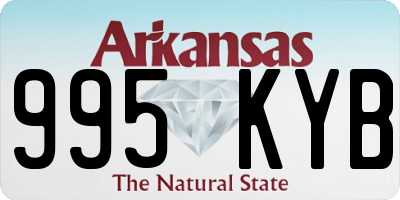 AR license plate 995KYB