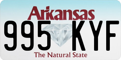 AR license plate 995KYF