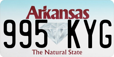 AR license plate 995KYG