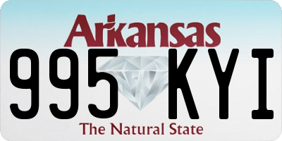 AR license plate 995KYI