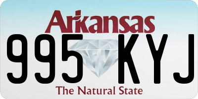 AR license plate 995KYJ