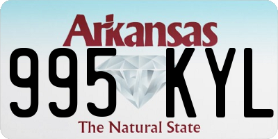 AR license plate 995KYL