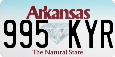 AR license plate 995KYR