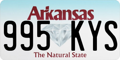 AR license plate 995KYS