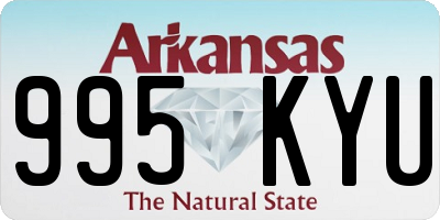 AR license plate 995KYU