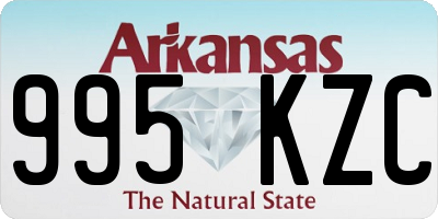 AR license plate 995KZC