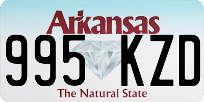 AR license plate 995KZD