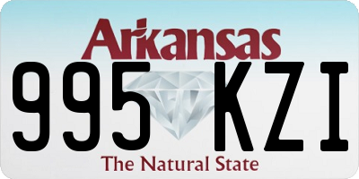 AR license plate 995KZI
