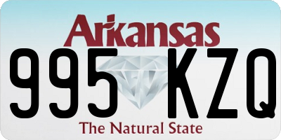 AR license plate 995KZQ