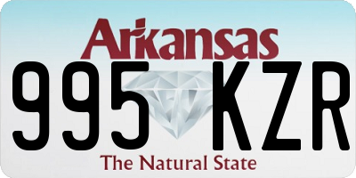 AR license plate 995KZR