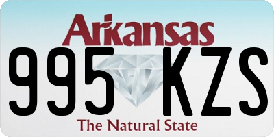 AR license plate 995KZS