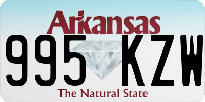 AR license plate 995KZW