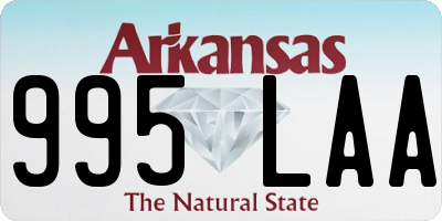 AR license plate 995LAA