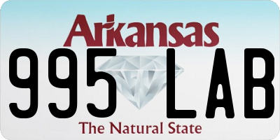 AR license plate 995LAB