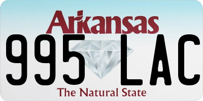AR license plate 995LAC