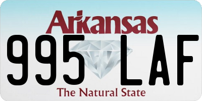AR license plate 995LAF