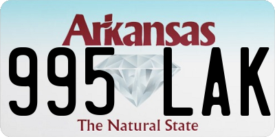AR license plate 995LAK