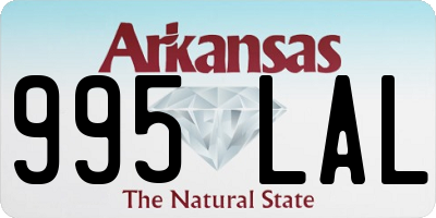 AR license plate 995LAL