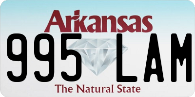 AR license plate 995LAM