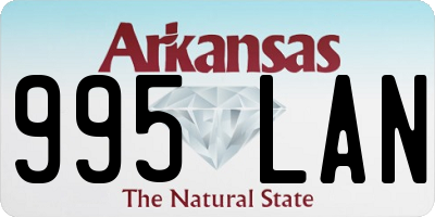 AR license plate 995LAN