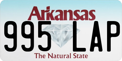 AR license plate 995LAP