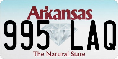 AR license plate 995LAQ