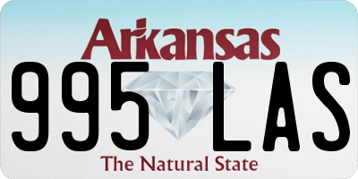 AR license plate 995LAS