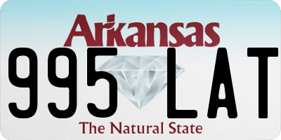 AR license plate 995LAT