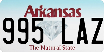 AR license plate 995LAZ