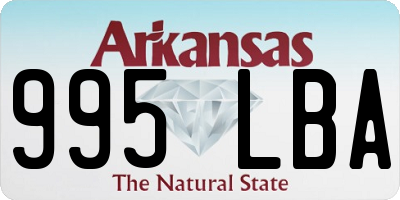 AR license plate 995LBA