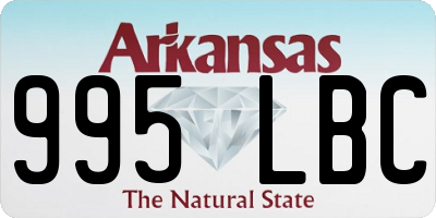 AR license plate 995LBC
