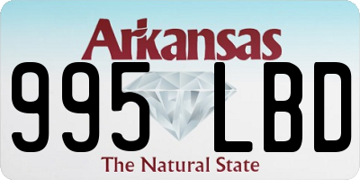 AR license plate 995LBD