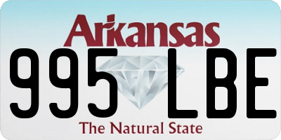 AR license plate 995LBE