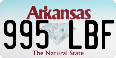 AR license plate 995LBF