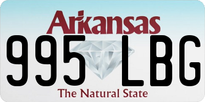 AR license plate 995LBG