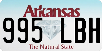 AR license plate 995LBH