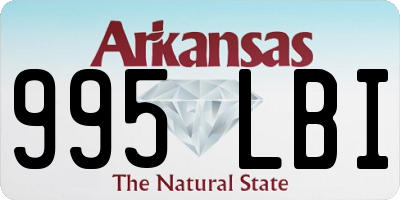 AR license plate 995LBI